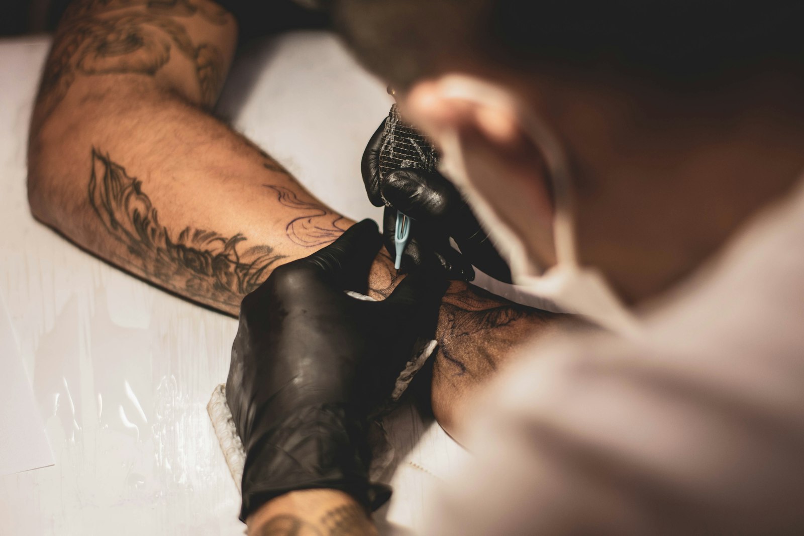Interior of the Blackline Tattoo studio in Vancouver
